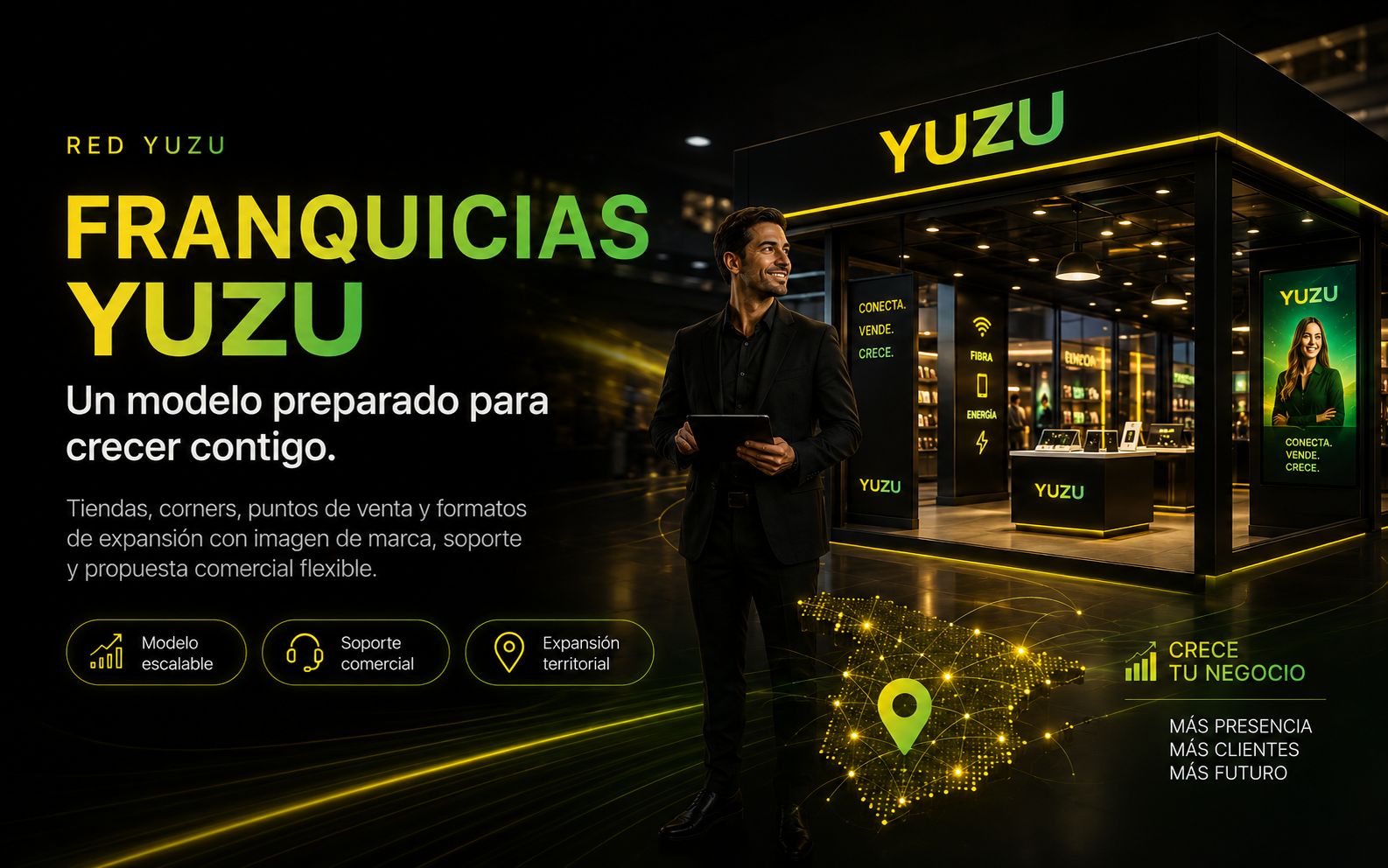 Franquicias YUZU · Modelo premium y territorio